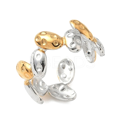 304 Stainless Steel Cuff Rings LS-RJEW-D338-03D-GP-1