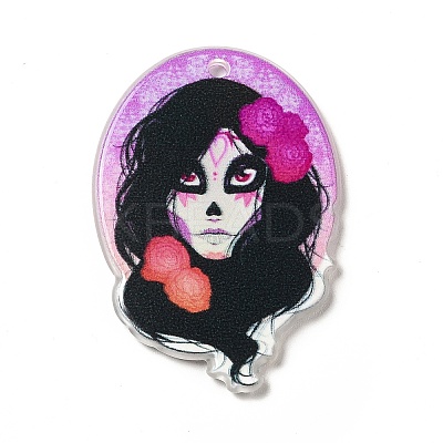 Halloween  Acrylic Pendants SACR-B004-05C-1