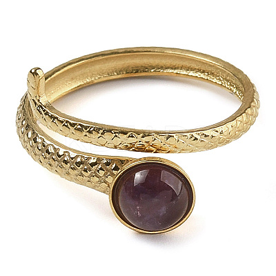 Natural Amethyst Finger Rings RJEW-U027-04G-06-1