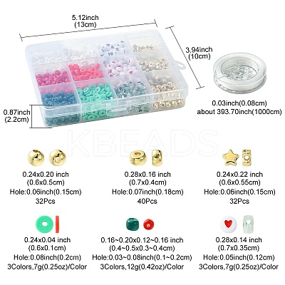 Christmas DIY Acrylic & CCB Plastic & Polymer Clay & Glass Beads Bracelets Jewelry Making Kits DIY-FS0006-22-1