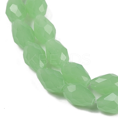 Electroplate Imitation Jade Glass Beads Strands X-EGLA-N013-J6mm-D04-1