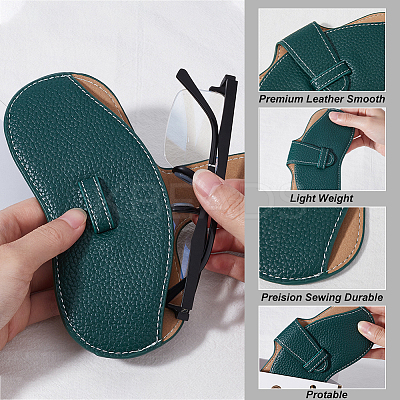 PU Leather Glasses Case AJEW-CN0002-44C-1