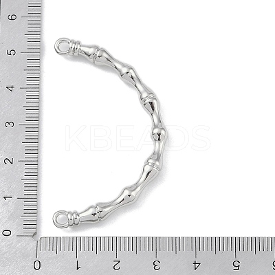 Brass Bamboo Stick Connector Charms KK-U020-03P-1