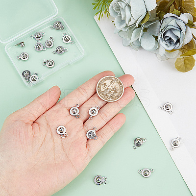 20Pcs 201 Stainless Steel Snap Clasps STAS-GO0001-19P-1