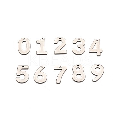 Tarnish Resistant Mixed Number 201 Stainless Steel Charms STAS-N082-05-1