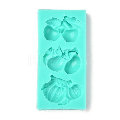 Cherry & Radish & Pumpkin Shape DIY Food Grade Silicone Molds DIY-J007-01D-1