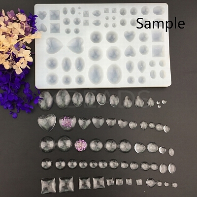 Mixed Shape Design DIY Silicone Molds X-AJEW-P042-01-1
