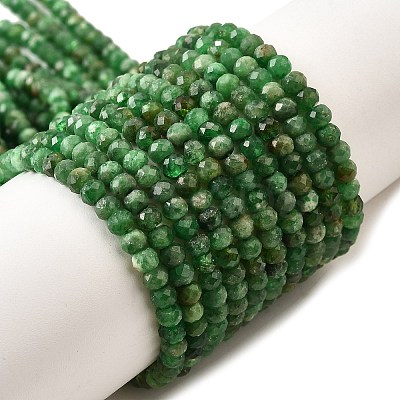 Natural Green Garnet Beads Strands G-G259-A02-3x4mm-1