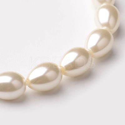 Eco-Friendly Glass Pearl teardrop HY-O001-C-01-1