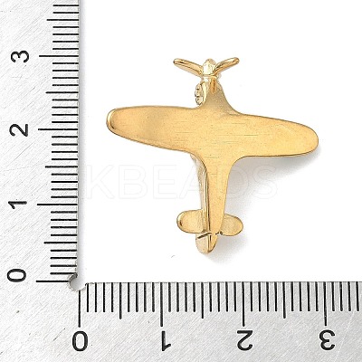 304 Stainless Steel with Dyed Synthetic Turquoise Plane Pendants STAS-G374-03G-1