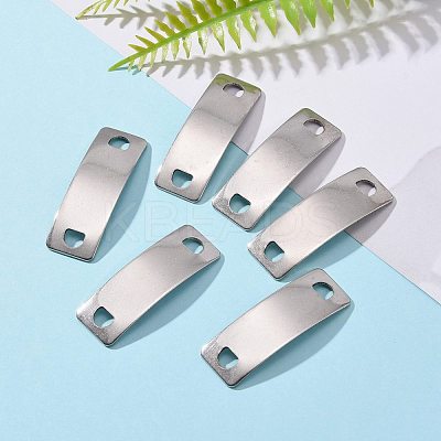 Tarnish Resistant Rectangle 304 Stainless Steel Links connectors STAS-I045-33-1
