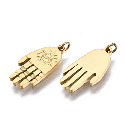 304 Stainless Steel Pendants STAS-S116-371G-1