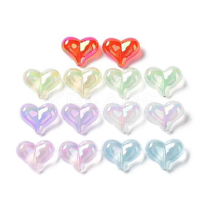 Wholesale UV Plating Rainbow Iridescent Acrylic Beads 