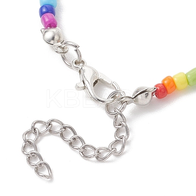Synthetic Turquoise & Glass Beaded Bracelets for Women BJEW-JB13059-1