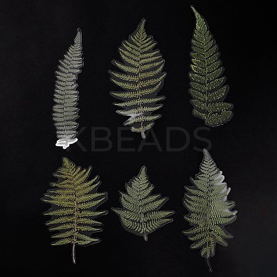 6Pcs Plant PET Adhesive Waterproof Stickers DIY-K074-01E-1