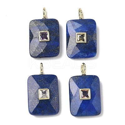 Dyed Natural Lapis Lazuli Pendants G-I391-03G-03-1