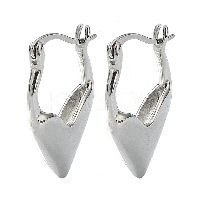 Rack Plating Brass Teardrop Hoop Earrings for Women EJEW-Q780-05P-1