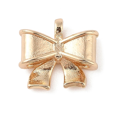 Bowknot Brass Charms LS-KK-N256-05G-1