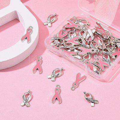 50Pcs 2 Styles Alloy Enamel Pendants ENAM-LS0001-29-1