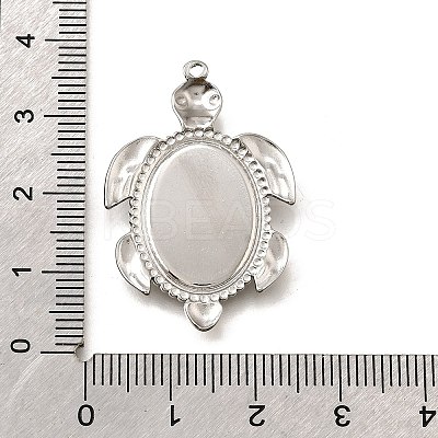 304 Stainless Steel Pendant Cabochon Settings STAS-C122-16B-P-1