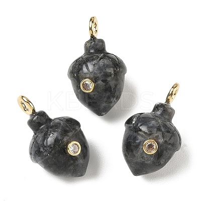 Natural Larvikite Pendants GG-CBA105B-04K-G-1