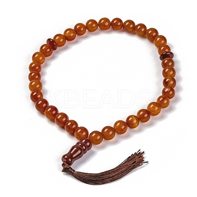 Natural Carnelian Beads Stretch Bracelets BJEW-A025-01E-1
