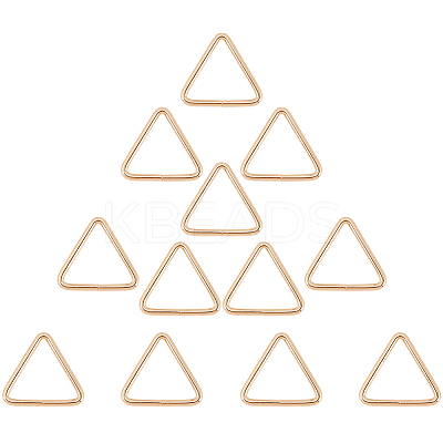 12Pcs Triangle Iron Linking Rings IFIN-CP0002-96LG-1