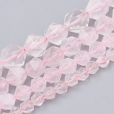 Natural Rose Quartz Beads Strands G-S332-8mm-013-1
