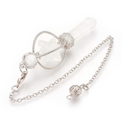 Natural Quartz Crystal Dowsing Pendulums KK-F756-06E-1