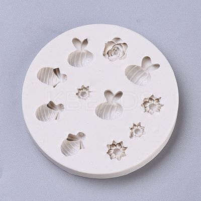 DIY Bee & Flower Food Grade Silicone Molds DIY-K025-11-1