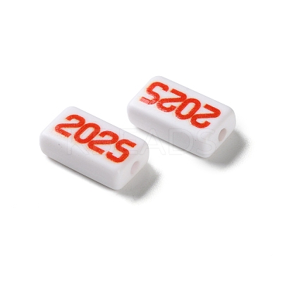 Opaque Acrylic Beads OACR-D301-03-1