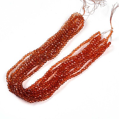 Baking Paint Transparent Glass Beads Strands DGLA-A035-T4mm-A04-1