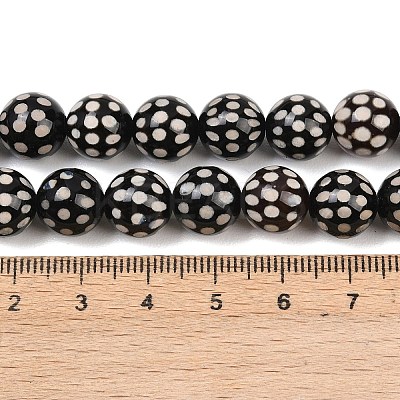 Tibetan Style dZi Beads Strands G-G328-A02-10mm-1