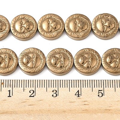 Electroplated Synthetic Non-magnetic Hematite Beads Strands G-A263-G01-01-1