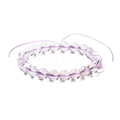 Natural Other Quartz Beaded Stretch Bracelets LS-BJEW-K233-02B-01-1