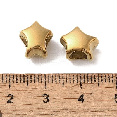 Ion Plating(IP) 304 Stainless Steel European Beads STAS-K285-19G-1