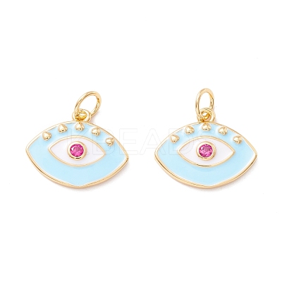 Rack Plating Brass Micro Pave Orchid Cubic Zirconia Pendants ZIRC-P095-02G-1