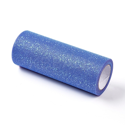 Rainbow Glitter Netting Fabric Sparkling Tulle Roll OCOR-WH0032-48A-1