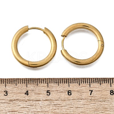 Round 304 Stainless Steel Hoop Earrings EJEW-V005-01G-02-1