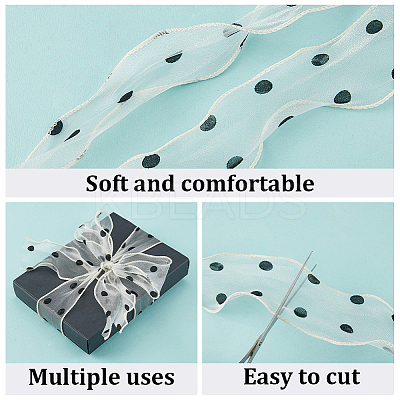 25M Polyester Organza Ribbons SRIB-CY0001-36D-1