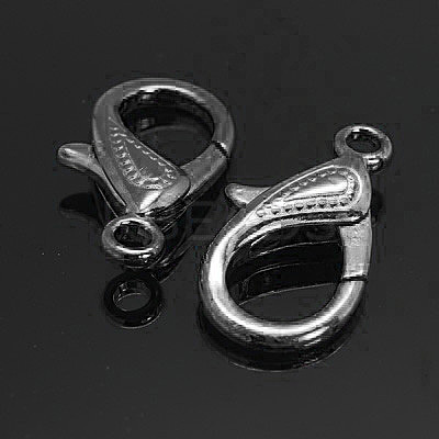 Zinc Alloy Lobster Claw Clasps X-PALLOY-D008-B-1
