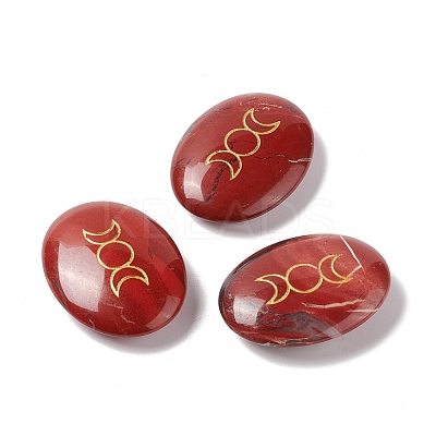 Natural Red Jasper Healing Massage Palm Stones G-E579-03C-1