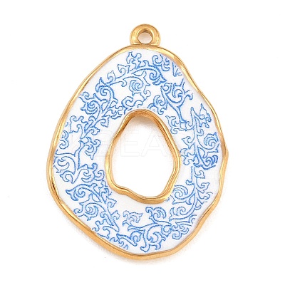 Printed 304 Stainless Steel Pendants SA-CBA7467-05G-02-1