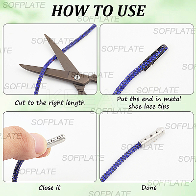 5 Yards Rhinestone Synthetic Rubber Cords OCOR-SP0001-33D-1