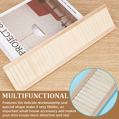 Rectangle Wood Wainboard Skirting DIY-WH0430-756A-1
