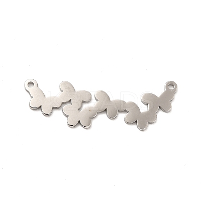 Non-Tarnish 304 Stainless Steel Connector Charms STAS-K245-01P-1