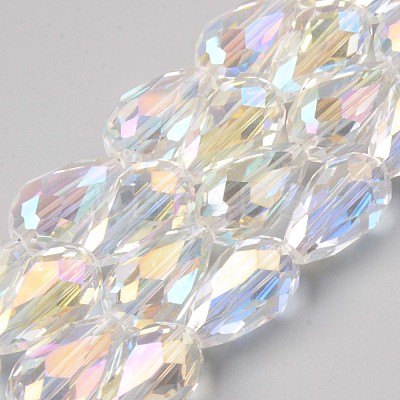 Transparent Glass Beads Strands X-EGLA-S194-09-A01-1