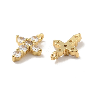 Brass Micro Pave Cubic Zirconia Pendants X-KK-B059-18G-1