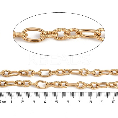 Ion Plating(IP) 304 Stainless Steel Twist Oval Link Chains CHS-K017-03G-1