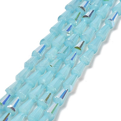 Baking Paint Glass Beads Strands DGLA-D001-03G-1